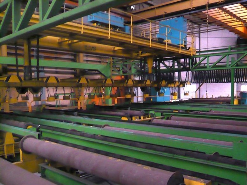 Fimec crane with magnetic plate hoist - 15 ton x 12 500 mm