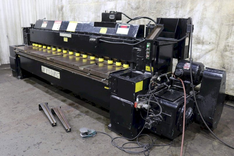 10' X 3/16" WYSONG POWER SQUARING SHEAR: STOCK #73469