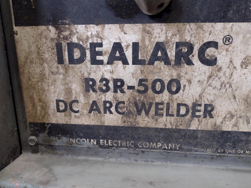 500 AMP LINCOLN IDEALARC R3R-500 DC ARC WELDER: STOCK #17400