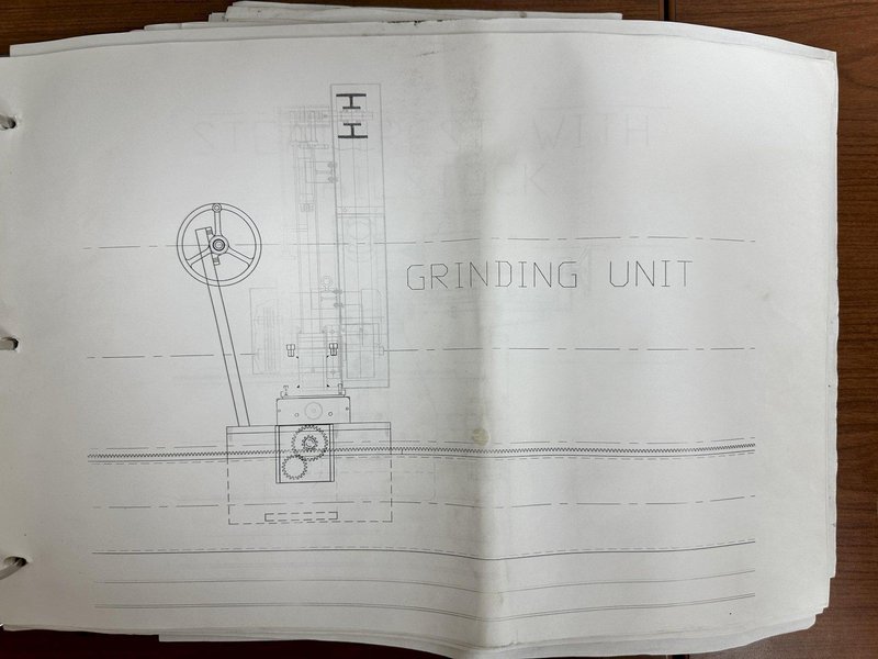 4" WIDE X 15 HP G&amp;P MODEL #4168 BELT GRINDER ATTACHMENT: YOBRO #24161