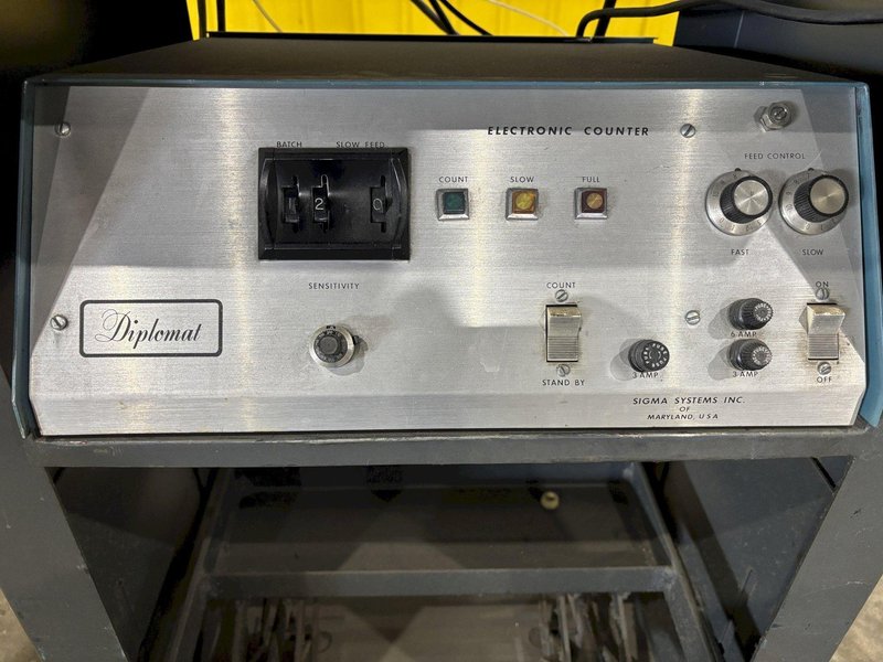 SIGMA SYTEMS HOPPER, BOWL FEEDER, &amp; DIPLOMAT MODEL #110 ELECTRONIC COUNTER: STOCK #23081