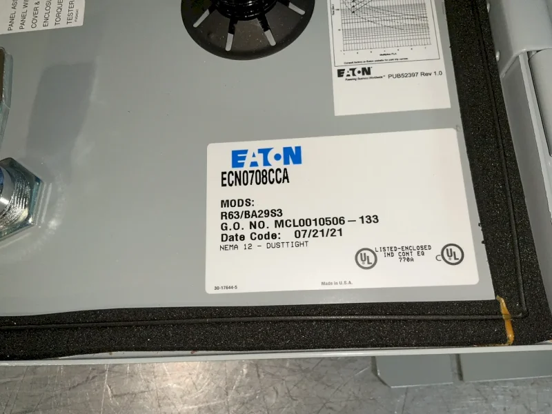 EATON NON-COMBINATION FVNR STARTER W/CPT  -  ECN0708CCA
