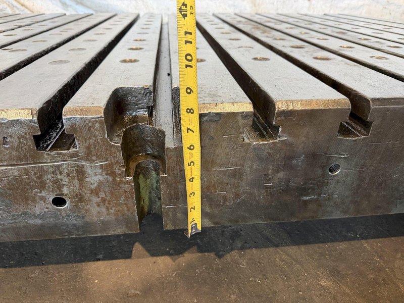 108" X 59" X 8" T-SLOTTED FLOOR PLATE. STOCK # 0541526