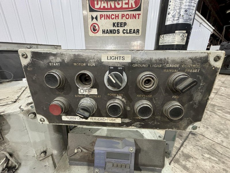 10' X 1/4" WYSONG MODEL #1025 MECHANICAL POWER SQUARING SHEAR: STOCK #21859