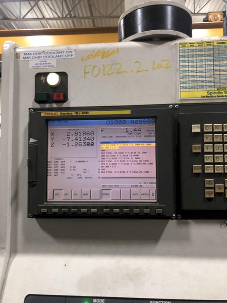 YCM DCV 4025B CNC BRIDGE TYPE MACHINING CENTER