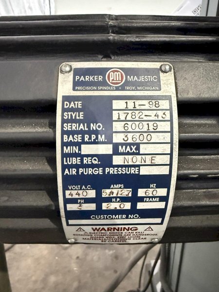 6" X 12" PARKER–MAJESTIC 2Z SURFACE GRINDER. STOCK # 0340025