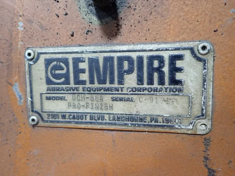 EMPIRE ABRASIVE BLASTING CABINET W/ DUST COLLECTOR  -  PF-3648