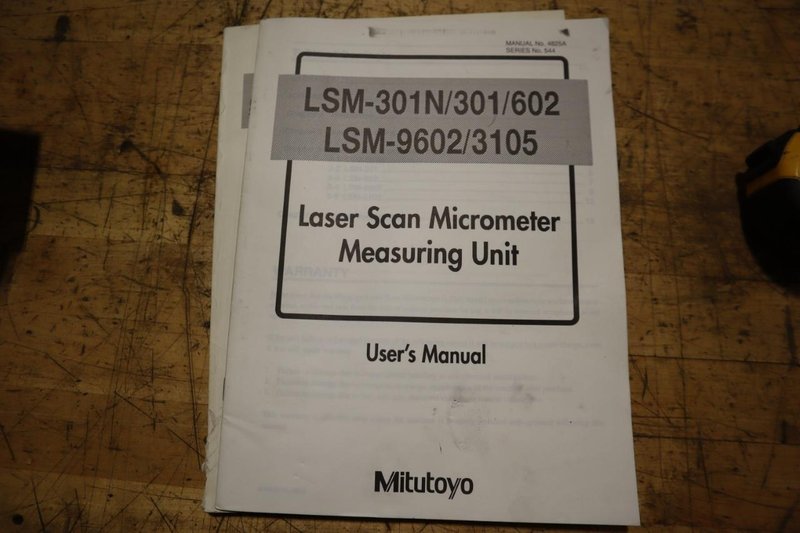 Mitutoyo LSM-9602 Laser Scan Micrometer- Auction Item