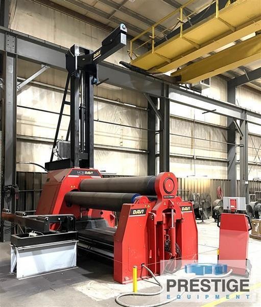 Davi MCB I30 1.62" x 10' 4-Roll Hydraulic Plate Bending Roll, Brand New Never Used