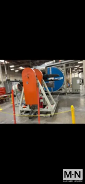 2 ARM ROTOLINE MODEL DC3.00XT ROTATIONAL MOLDING MACHINE MFG 2000