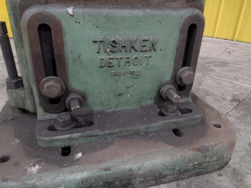 6 TON TISHKEN 2 POST MODEL #CO-2HW CUT OFF PRESS 1.5&quot; STROKE: STOCK #23570