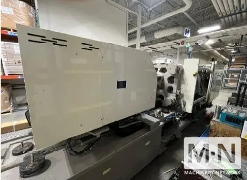 310 TON 10.5 OZ TOSHIBA MODEL EC310NIIV30-8Y INJECTION MOLDING MACHINE MFG 2009