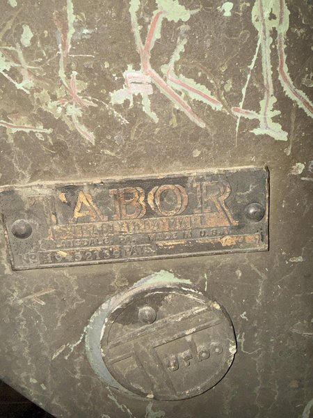TABOR 16" Cut-Off Saw with Split Table, s/n 52139, 25hp