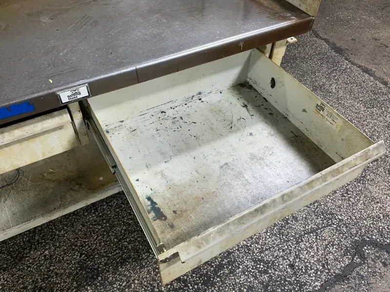 STRONG HOLD 36” X 60” / 2 DRAWERS WORKBENCH   -  T6036SG-2DB-KL PALE GREY