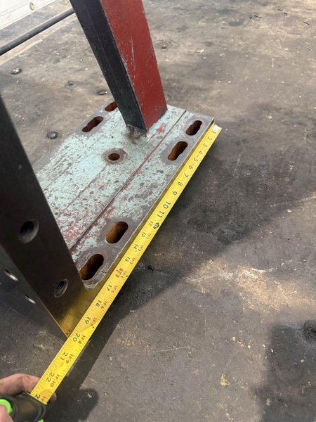 10" WIDE X 48" TALL X 20" DEEP DRILLED AND TAPPED ANGLE PLATE SET. STOCK # 0222726