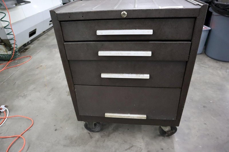 Machinist Rolling Tool Box, 3 Drawer, Open Door Bottom, with Contents- Auction Item