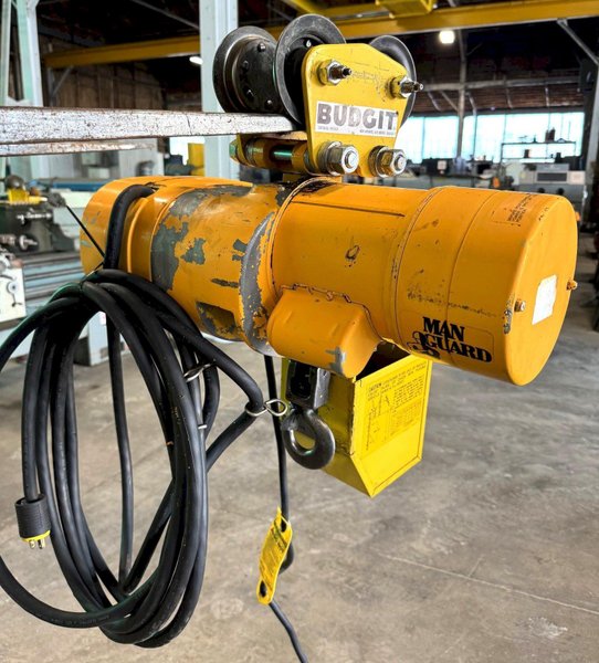 1/2 Ton Budgit Electric Chain Hoist, 16 FPM, Trolley, 1 Phase