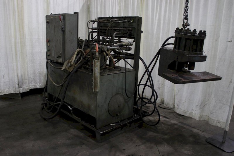 200 TON STONEGATE C FRAME HYDRAULIC FLANGE PUNCH: STOCK #71958