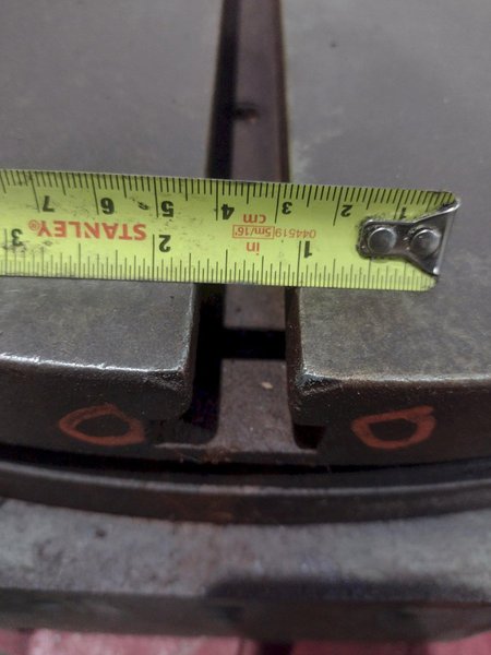 37&quot; ROUND TROYKE T-SLOTTED MANUAL POSITIONING ROTARY TABLE: STOCK #22457