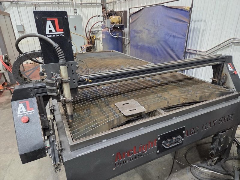 5′ x 10′ ArcLight Dynamics Arc Max Plasma Table, 2018 – Hypertherm Powermax 105, Tube Cutting Attachment