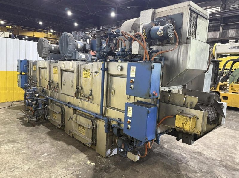 24" WIDE BELT CAE RANSOHOFF 4-STAGE STAINLESS STEEL BELT CONVEYOR PARTS WASHER &amp; RUST INHIBITOR. STOCK # 0545226