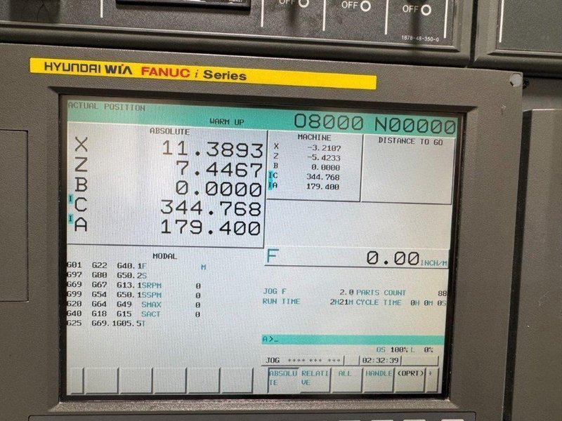 Hyundai WIA L230LMSA CNC Turning Center – Sub Spindle Live Tool Lathe