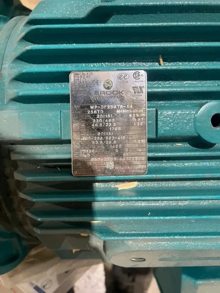 BROCK CROMPTON 20 HP  230/460 VBC4N020-4D-46 MOTORS USED