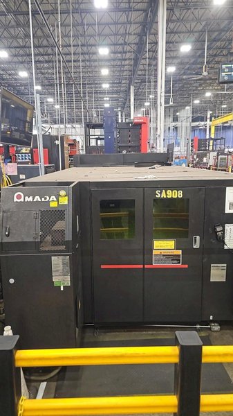 2,000 Watt Amada LCG 3015AJ Fiber Laser, 2016 – 5′ x 10′ tables