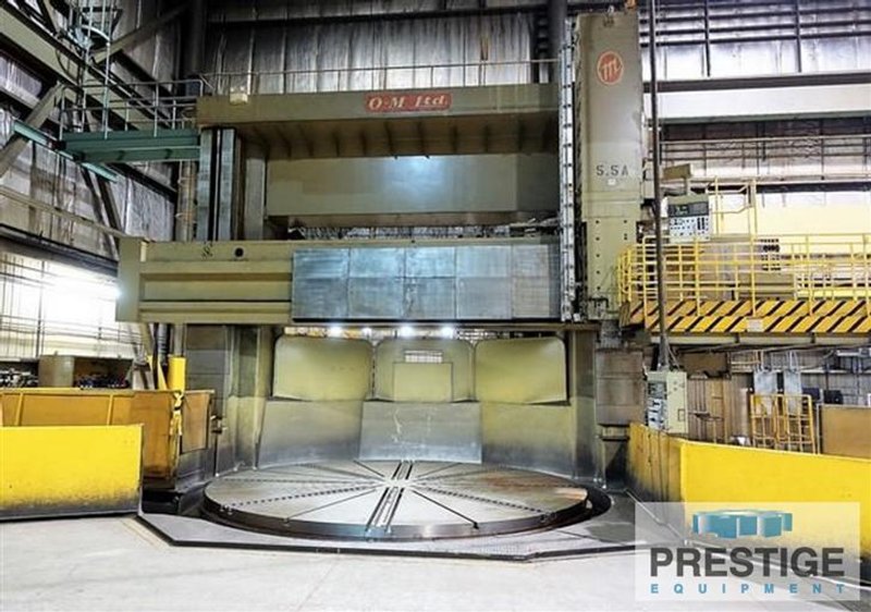 216&quot; O-M Ltd. TMD 55/60 Vertical Boring Mill