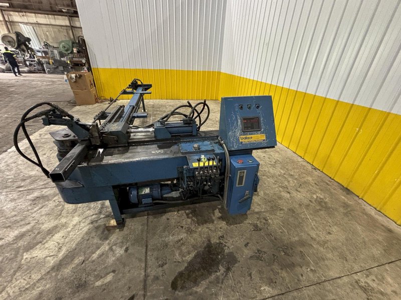 2&quot; WALLACE MODEL #1002 PROGRAMMABLE HYDRAULIC PIPE &amp; TUBE BENDER: STOCK #23183