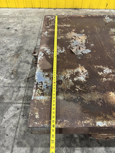 20,000 LBS (10 TON) x 120&quot; x 60&quot; STEEL WITH HARD TIRE TRANSFER CART CAR:  STOCK #23236