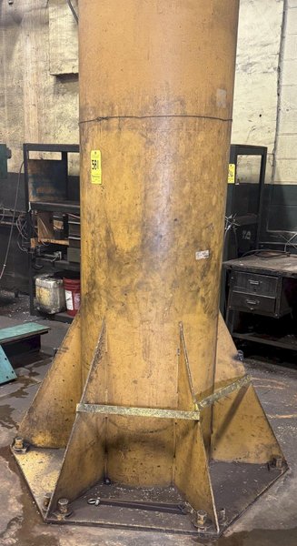 3 Ton P &amp; H Floor Mount Jib Crane, 18' Under, 18' Span, Power Rotation, Power Trolley, Hoist