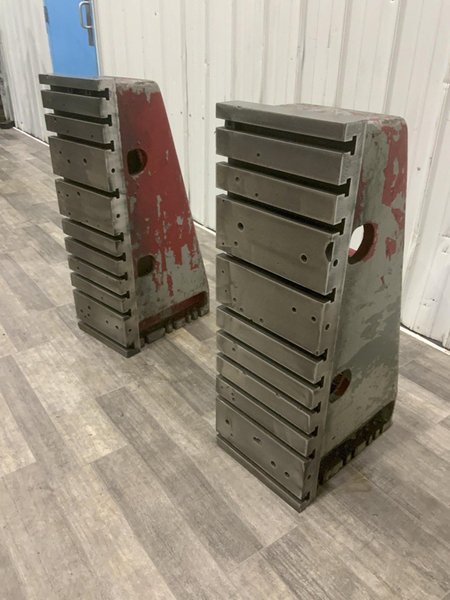 1 SET OF 12" X 36" G &amp; L T SLOTTED ANGLE PLATES: STOCK #81243"