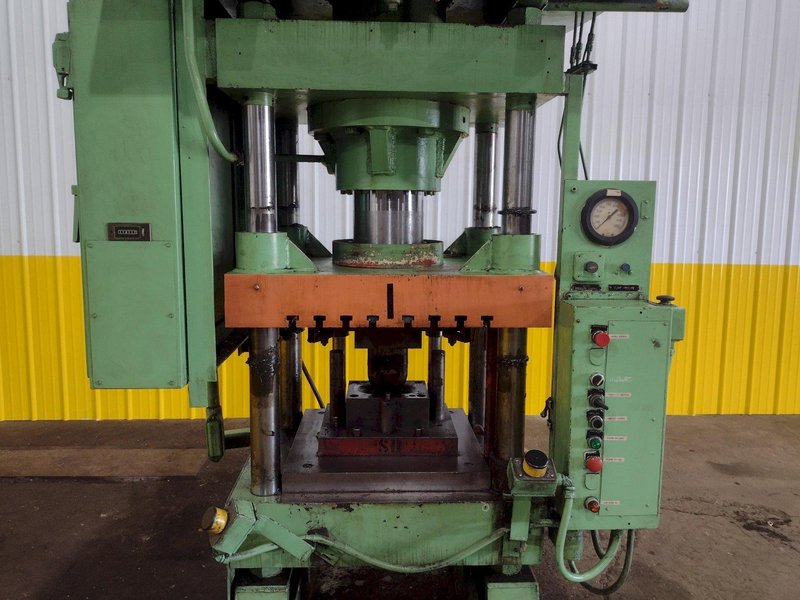 125 TON RODGERS MODEL MD125-2629A-WE 4-POST HYDRAULIC PRESS 18" STROKE: STOCK #11411