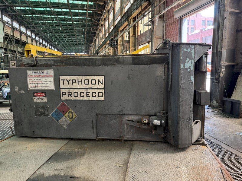 96" TABLE x 30" HIGH PROCECO MODEL #96-30-S ROTARY TABLE PARTS WASHER: YOBRO #26026
