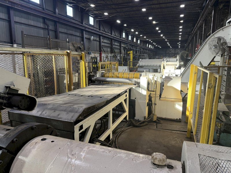 54" X .110" YODER SLITTING LINE, COMPLETE LINE, LOTS OF TOOLING: YOBRO #24277
