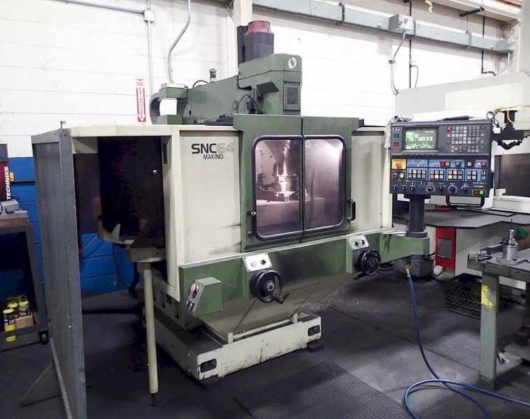Makino SNC64-A15 Graphite Mill VMC, 1996 – Video Available