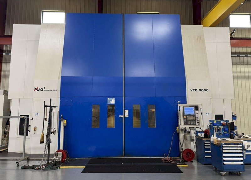 118&quot; Giddings &amp; Lewis Vertical Turning Center