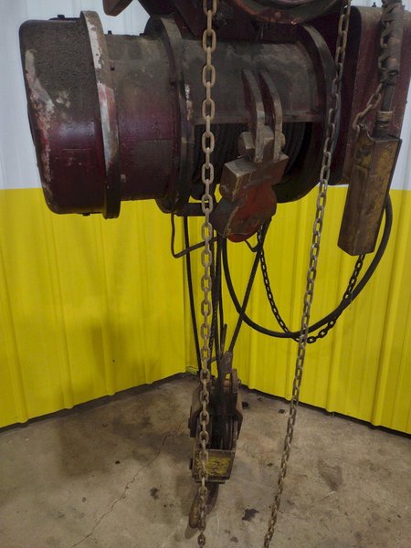 5 TON 10,000 LBS BOBCAT POWER CABLE HOIST WITH TROLLEY: STOCK #18936