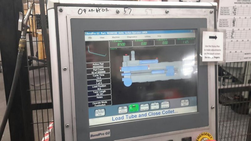 1" EAGLE MODEL #EPT-25DR CNC TUBE &amp; PIPE BENDER W/ BENDPRO G2 CONTROL : STOCK #20719