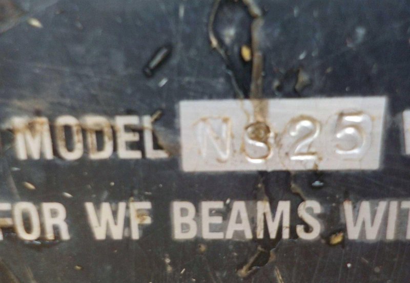 25 TON (50,000 LBS) CLAMP-CO MODEL #NS25 BEAM LIFTING CLAMP: YOBRO #24843