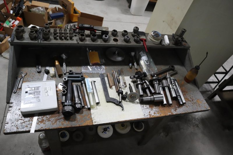 Cincinnati Monoset Tool and Cutter Grinder W/ Work Bench &amp; Accessories - Auction Item
