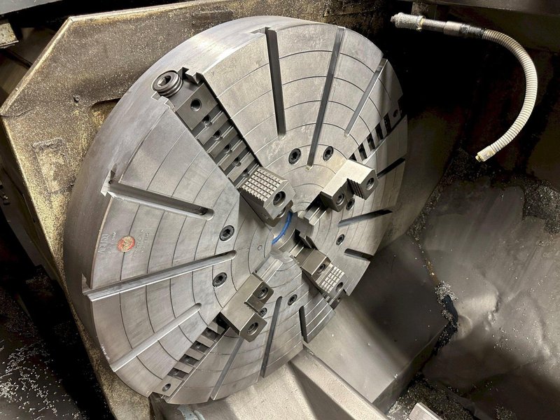 MAZAK POWERMASTER PMNX-1600 HOLLOW SPINDLE CNC TURRET LATHE. STOCK # 0207223