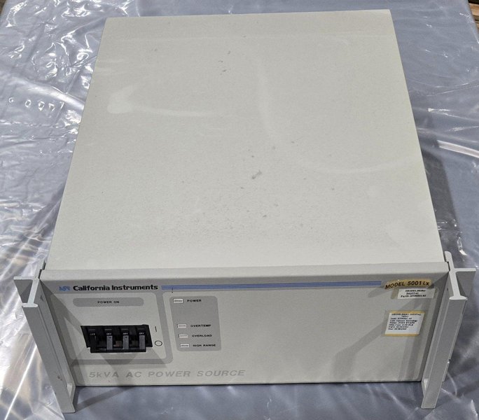 CALIFORNIA INSTURMENTS 5001iX-NO 5kVA POWER SOURCE USED