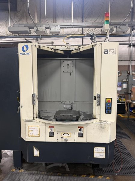 Makino A51 HMC, 2010 – Full 4th Axis, 300 PSI Coolant Thru Spindle, 60-ATC, Pro 5 CNC Control
