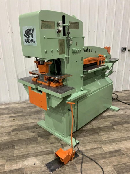 88 TON PIRANHA MODEL #PII-88 HYDRAULIC IRONWORKER: STOCK #80686