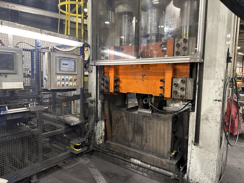 2013 - 800 TON MACRODYNE PRESS &amp; BILLET HEATING INDUCTION SERVICES FORGING SYSTEM: STOCK #20205