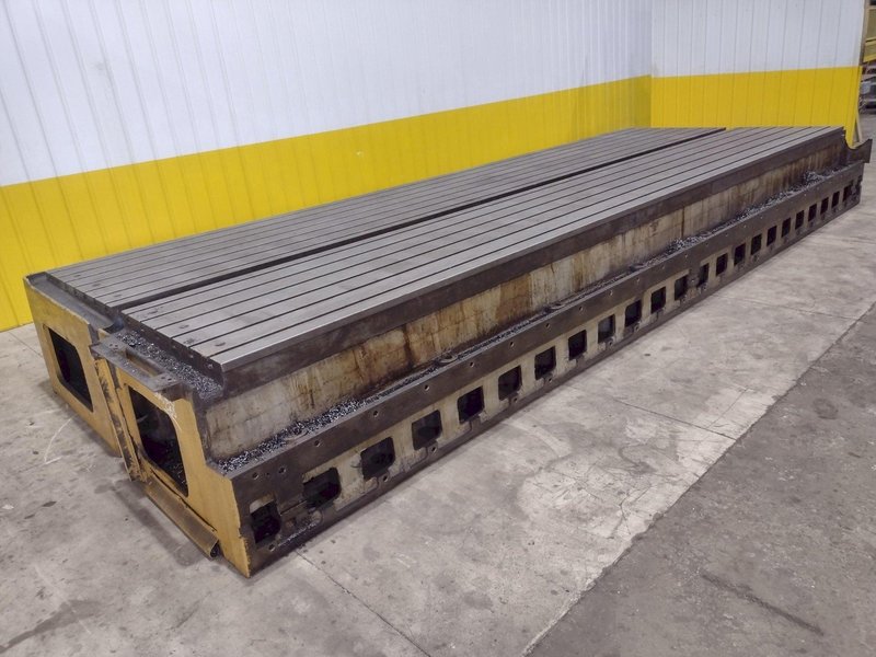 270” X 92” HEAVY DUTY T-SLOTTED SET-UP TABLE: STOCK #22996