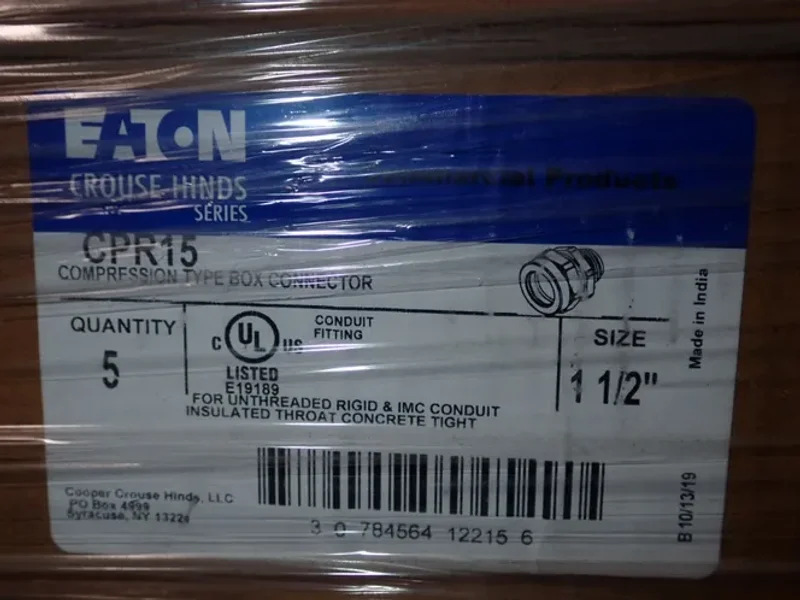 CROUSE-HINDS CONDUIT CONNECTORS/REDUCERS  -  CPR15/RE85/CPR/16/CPR13