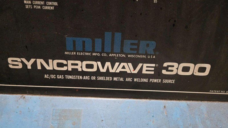 MILLER SYNCROWAVE 300 WELDER AND COOLER USED